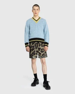 Dries van Noten Moon Sweater Light Blue- Knitwear
