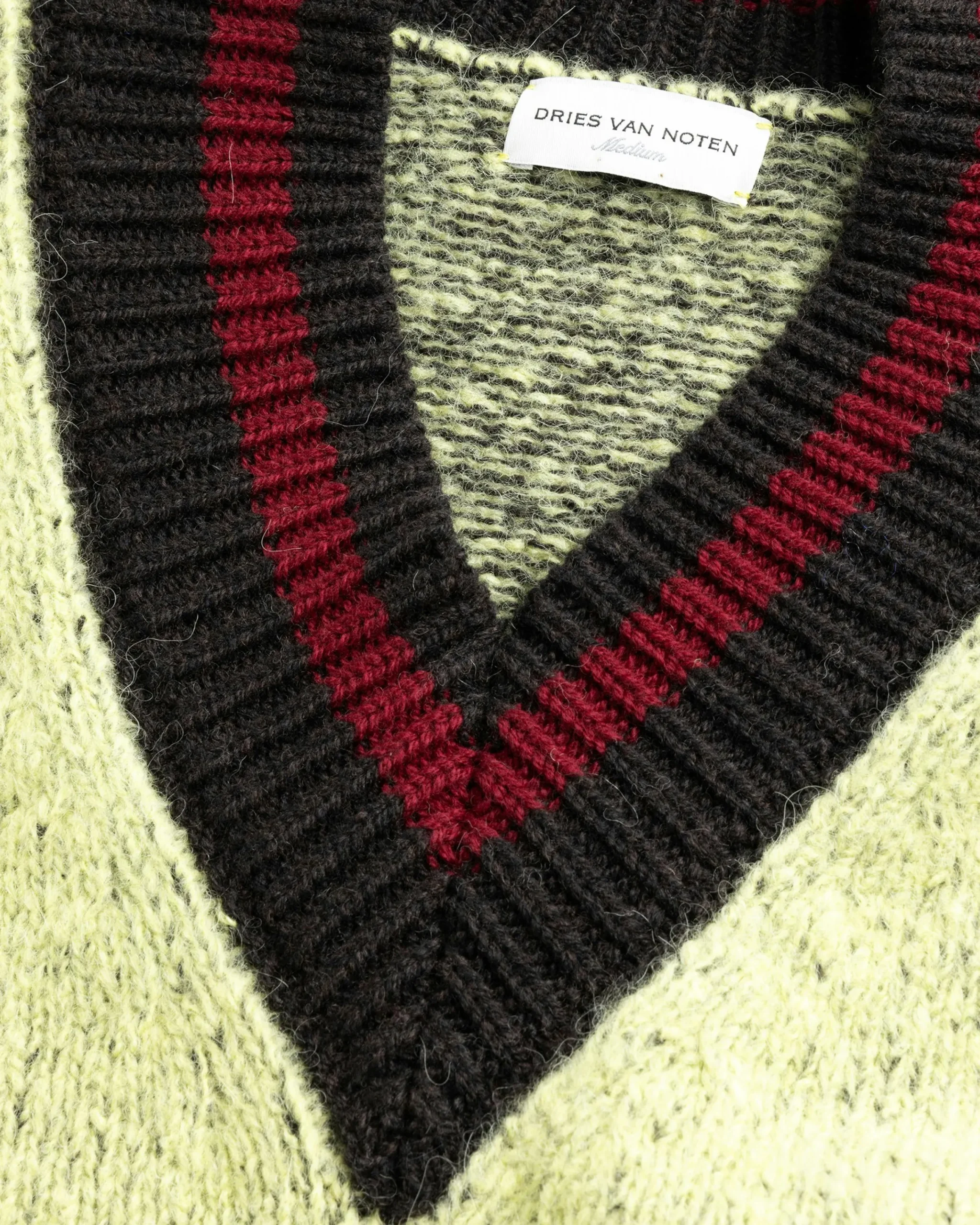 Dries van Noten Moon Sweater Lime- Knitwear