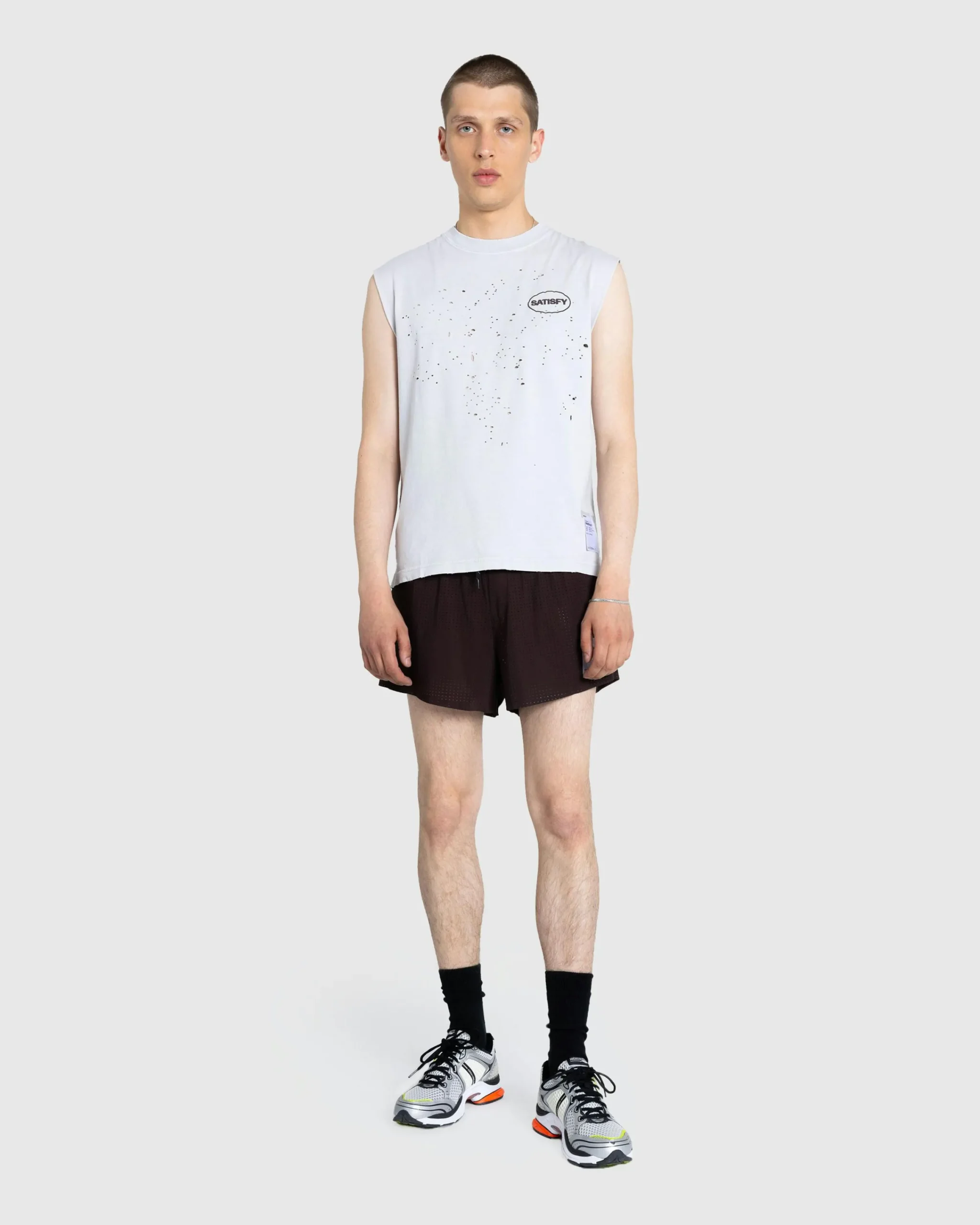 Satisfy MothTech Muscle Tee Aged Lunar Rock- Tops