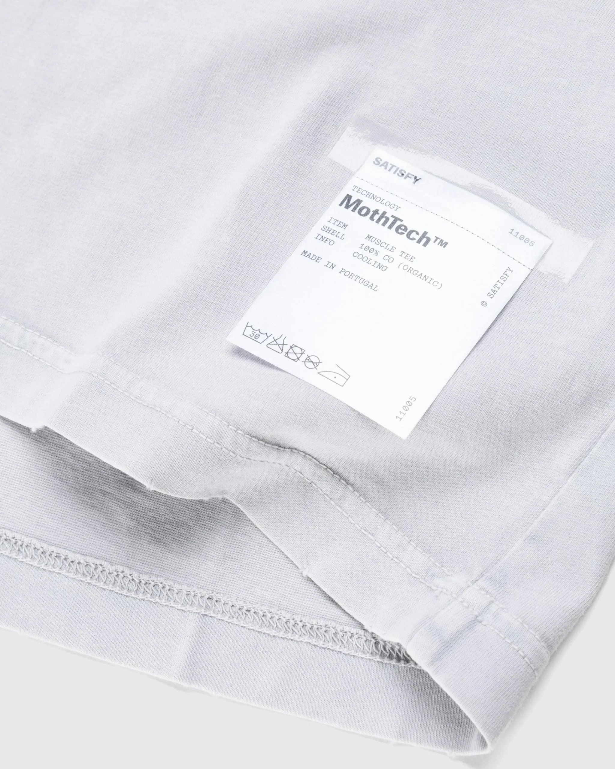 Satisfy MothTech Muscle Tee Aged Lunar Rock- Tops
