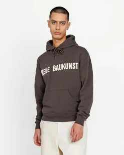 Highsnobiety Neue Baukunst Fleece Hoodie Dark Brown- Sweats