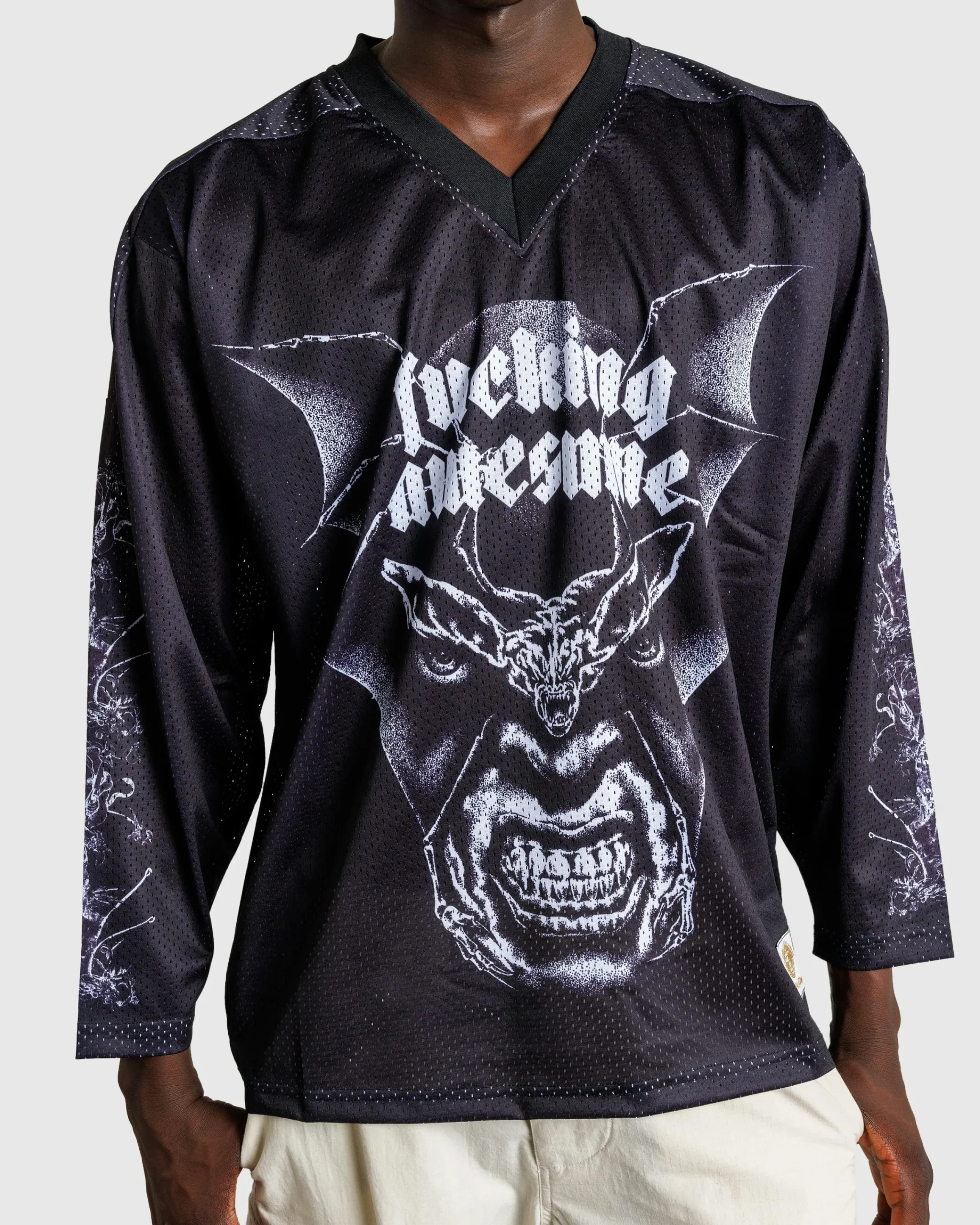 Fucking Awesome Nightmare Hockey Jersey- Tops