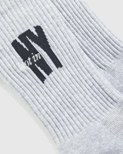 Highsnobiety Not In New York Socks Grey- Socks