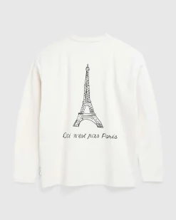 Highsnobiety Not In Paris Long Sleeve Off White- Tops