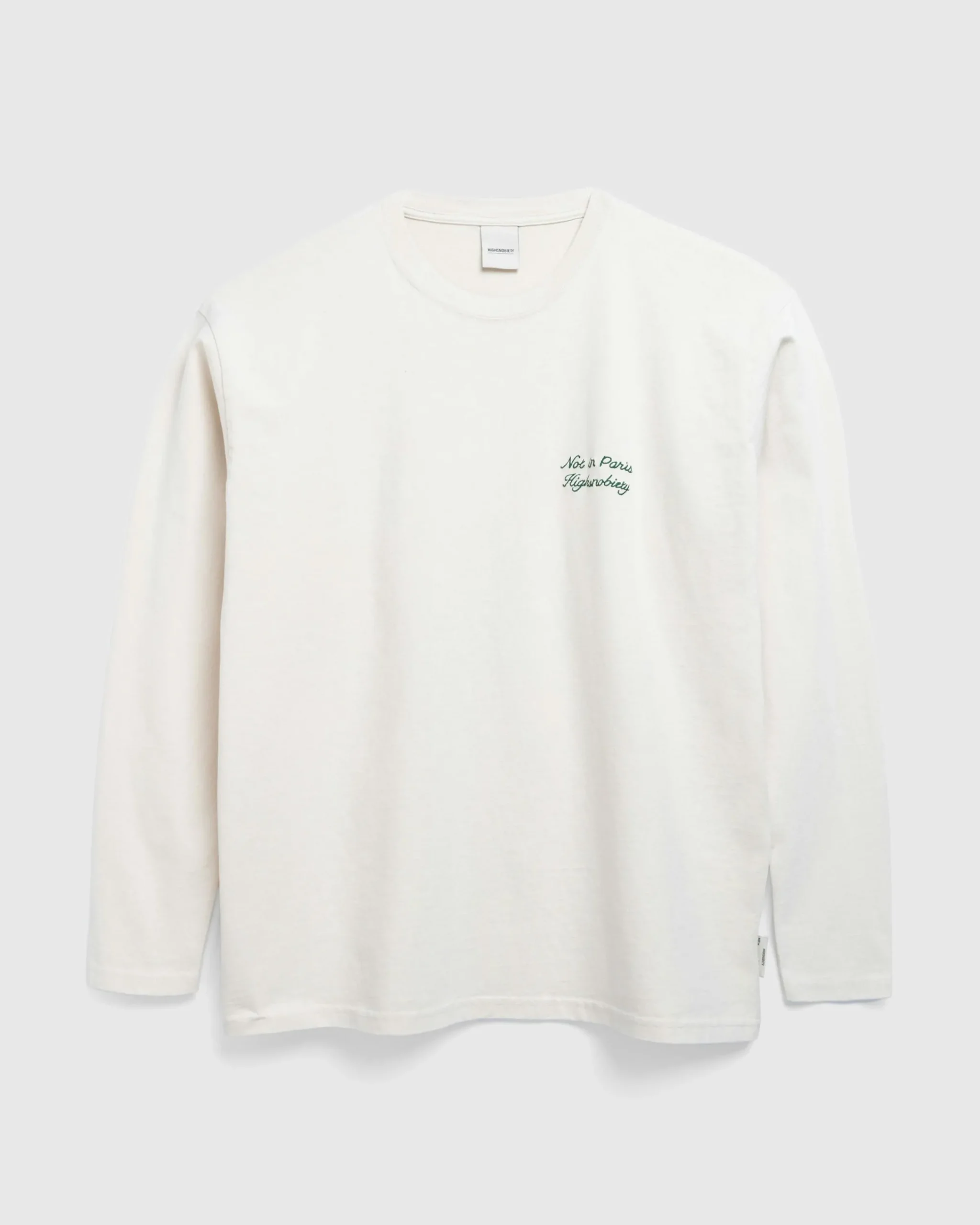 Highsnobiety Not In Paris Long Sleeve Off White- Tops