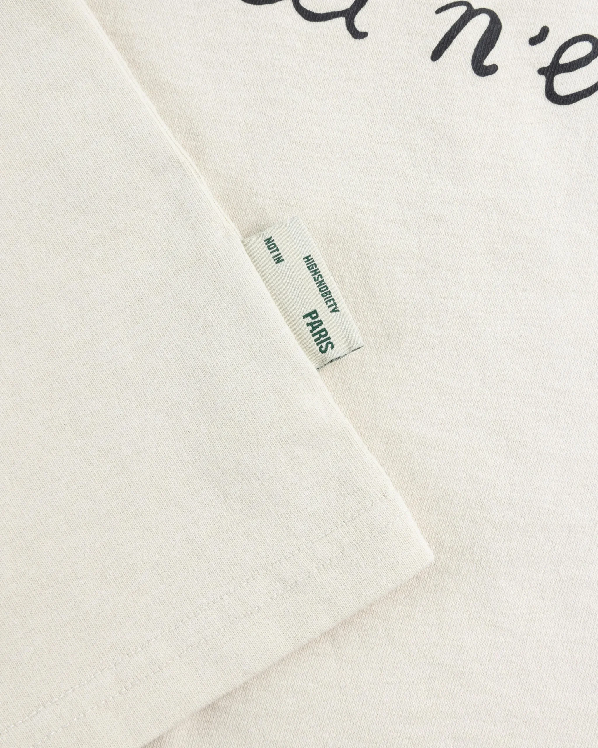 Highsnobiety Not In Paris Long Sleeve Off White- Tops