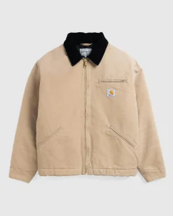 Carhartt WIP OG Detroit Jacket Peanut/Black/Aged Canvas- Outerwear