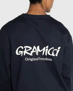 Gramicci Original Freedom L/S Tee Vintage Black- Tops