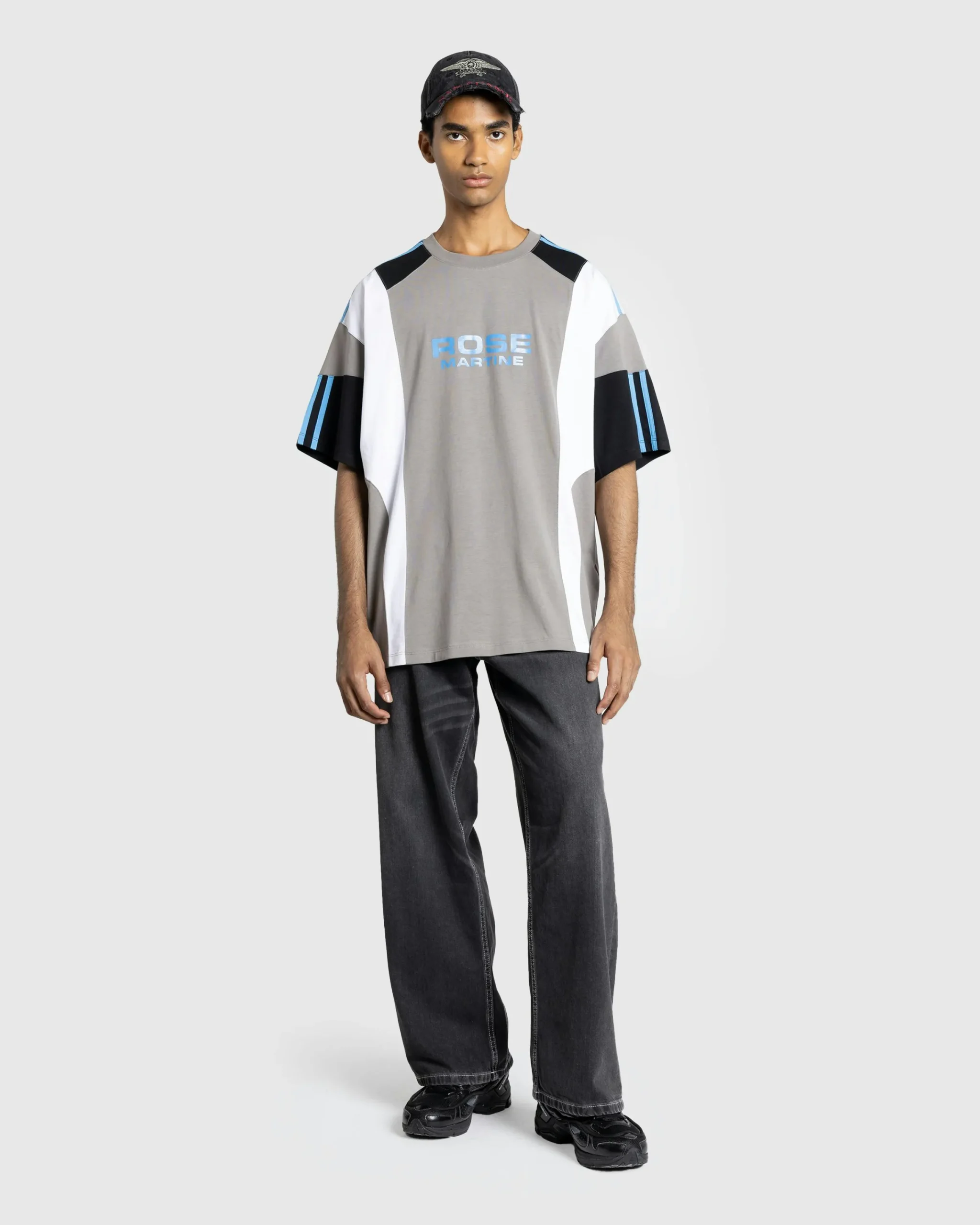 Martine Rose Oversized Paneled T-Shirt- Tops