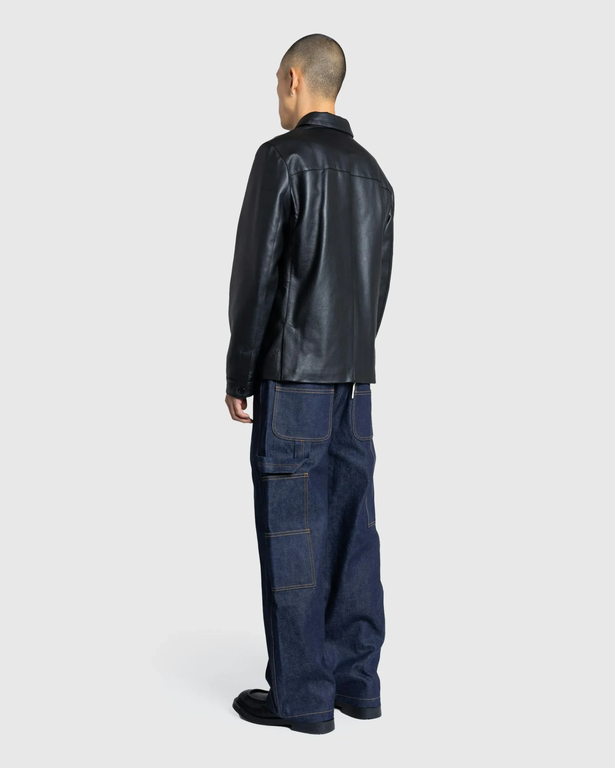 Meta Campania Collective Owen Calf Leather Coaching Jacket- Outerwear