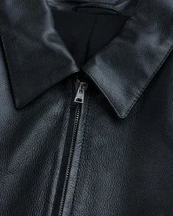 Meta Campania Collective Owen Calf Leather Coaching Jacket- Outerwear
