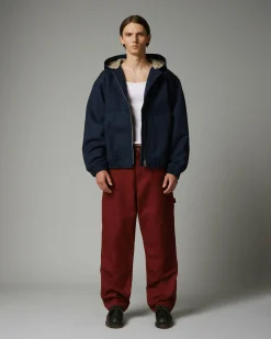Highsnobiety HS05 Oxford Canvas Carpenter Trousers Red- Pants