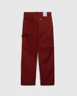 Highsnobiety HS05 Oxford Canvas Carpenter Trousers Red- Pants