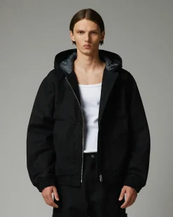 Highsnobiety HS05 Oxford Canvas Insulated Jacket Black- Outerwear