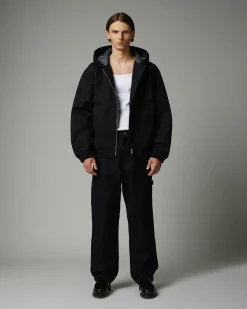 Highsnobiety HS05 Oxford Canvas Insulated Jacket Black- Outerwear