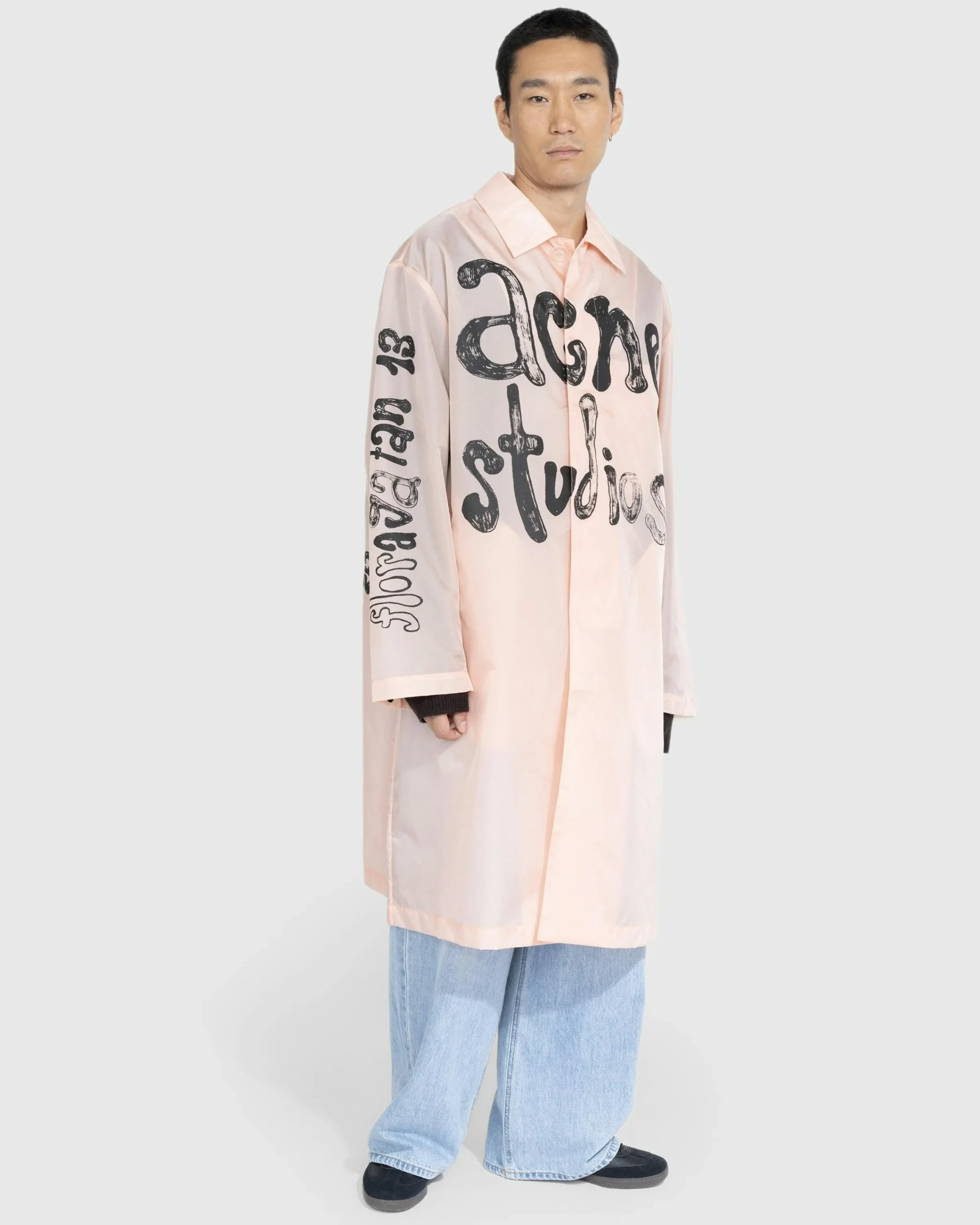 Acne Studios Packable Trench Coat Pink- Outerwear