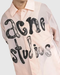 Acne Studios Packable Trench Coat Pink- Outerwear