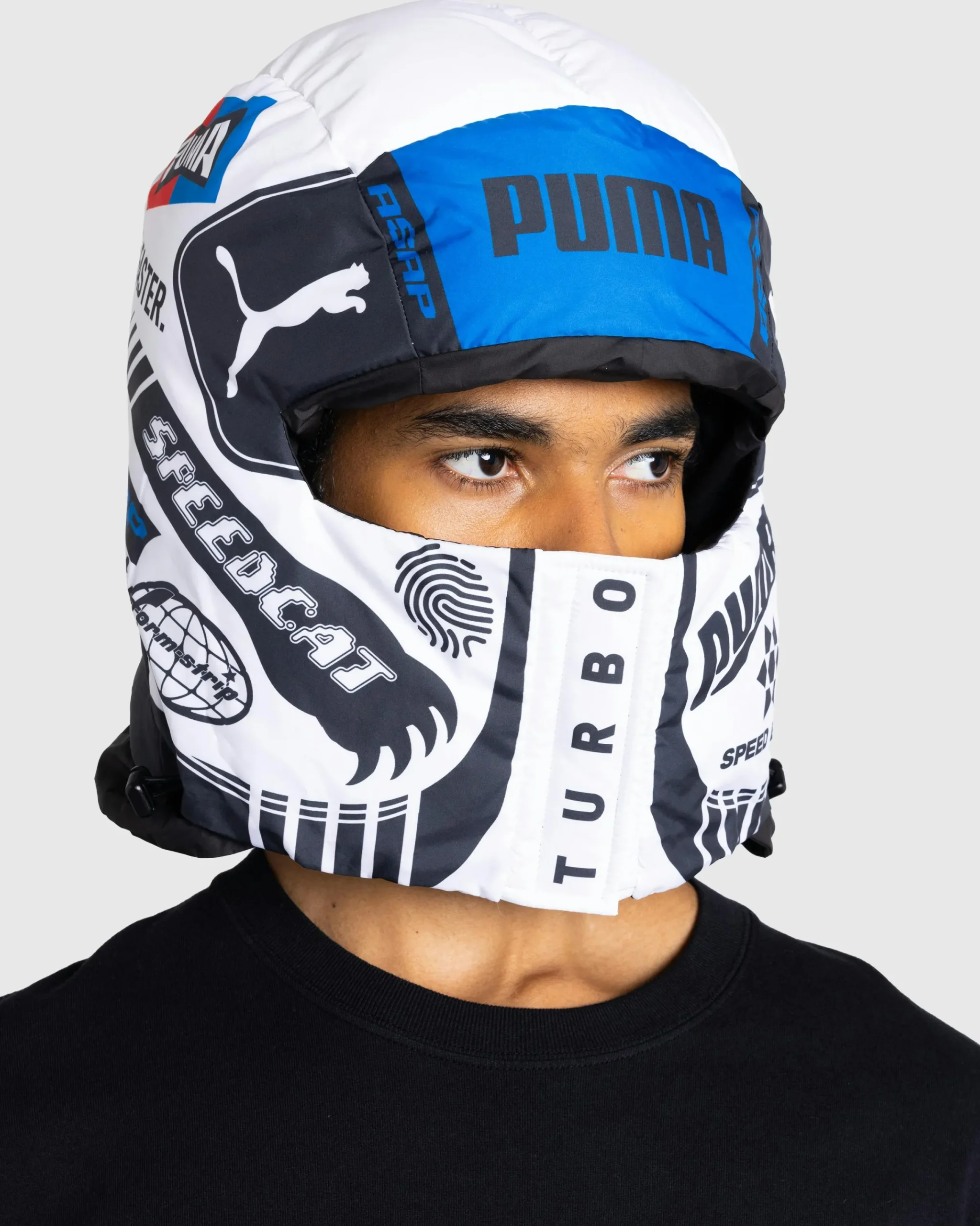 Puma Padded Balaclava White/Team Royal- Hats