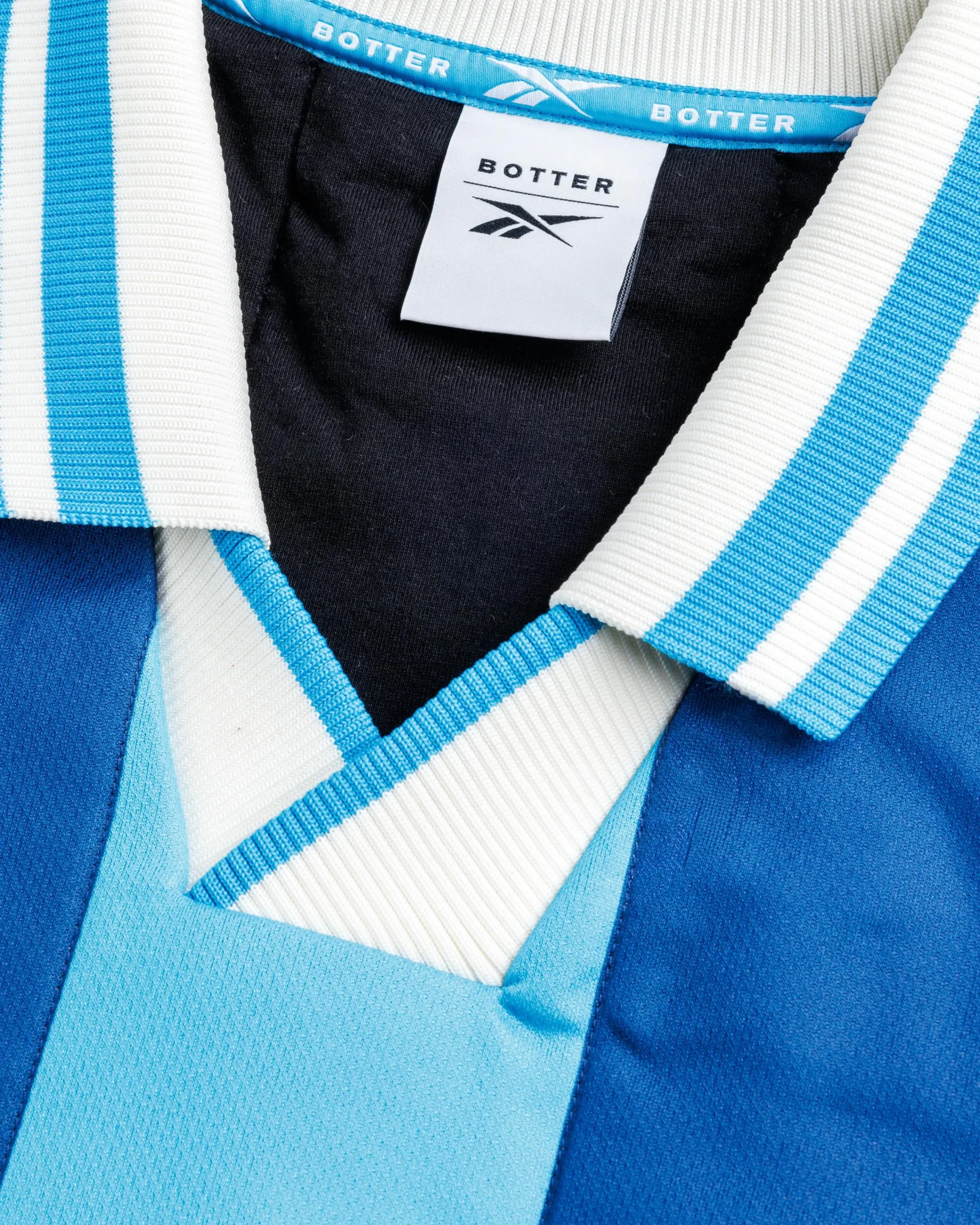 Botter Padded L/S Polo Striped Blue- Tops