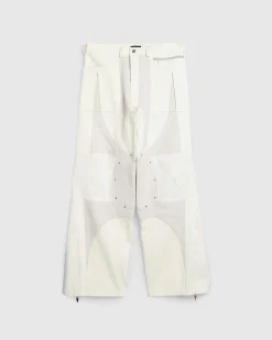 Mugler Pantalon Off White/Snow- Pants