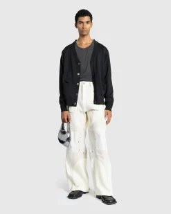 Mugler Pantalon Off White/Snow- Pants