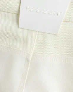 Mugler Pantalon Off White/Snow- Pants