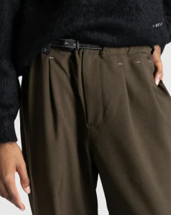 And Wander PE Melange Twill Wide Pants- Pants