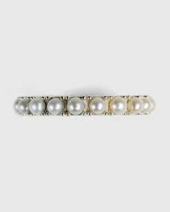 Hatton Labs Pearl Eternity Ring White- Jewelry