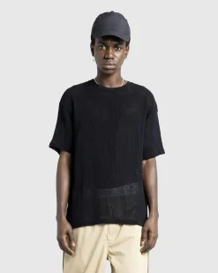 Highsnobiety HS05 Pigment Dyed Mesh T-Shirt- Tops