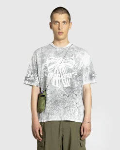 Acne Studios Plaster Print T-Shirt Faded Black- Tops