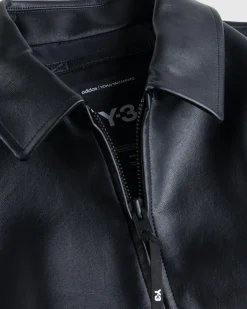Y-3 Pleather Jacket- Outerwear