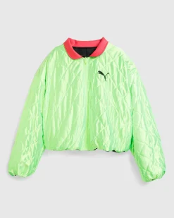 Puma Pleather Jacket Black- Outerwear