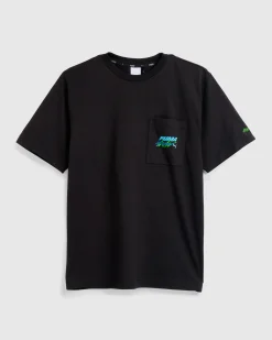 Puma Pocket T-Shirt Black- Tops