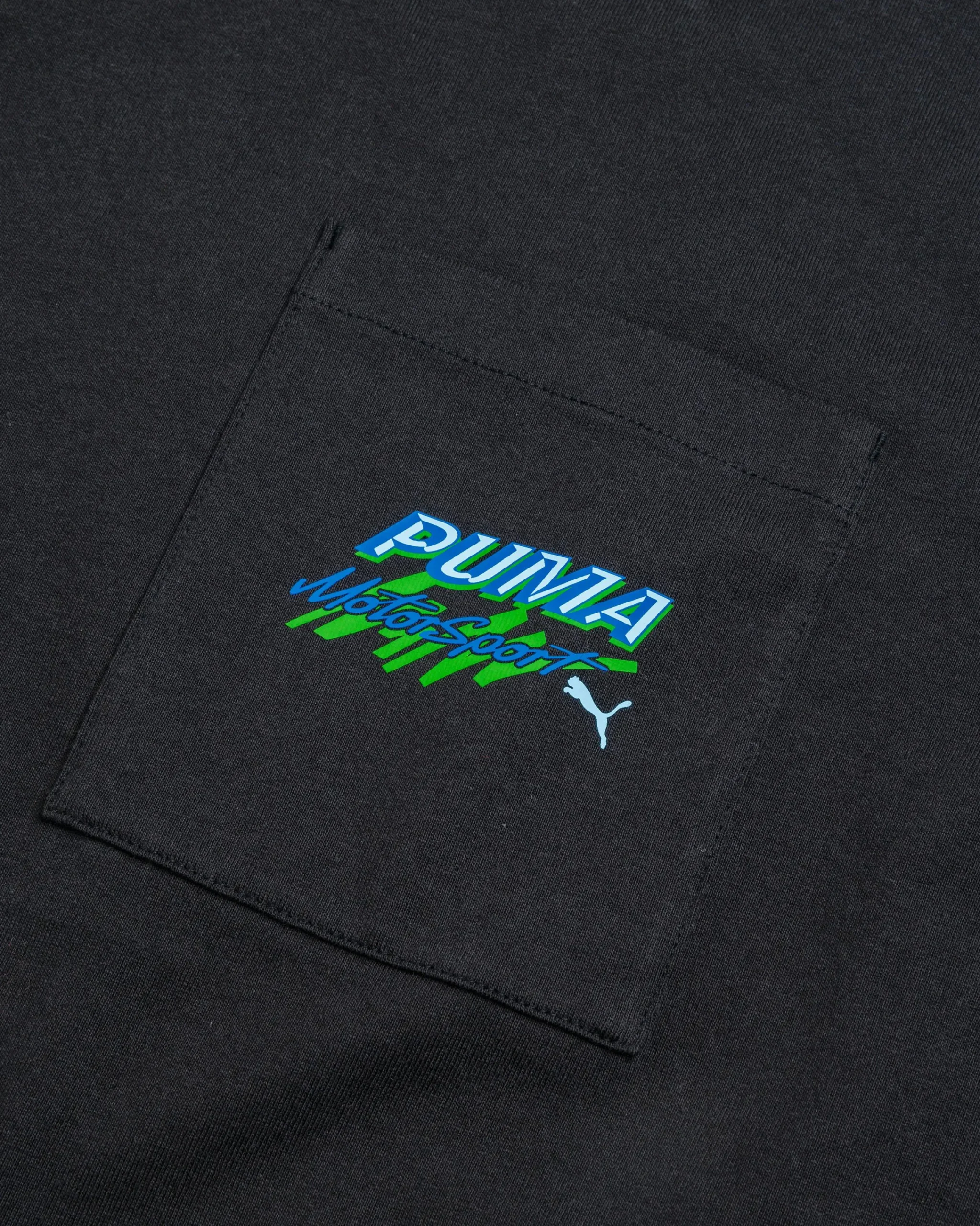 Puma Pocket T-Shirt Black- Tops