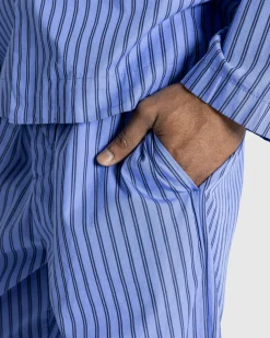 Tekla Poplin Pyjamas Pants Boro Stripes- Underwear And Loungewear