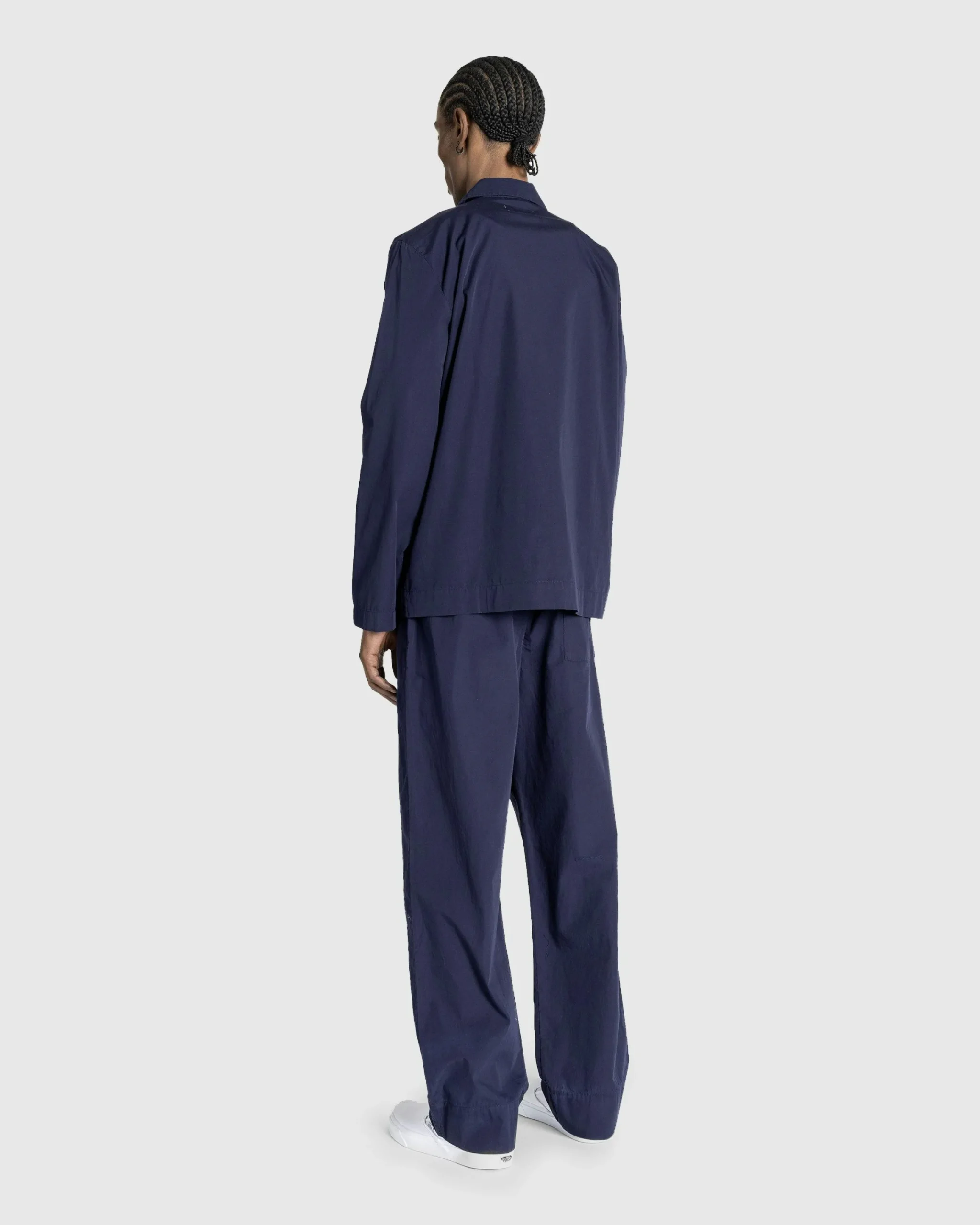 Tekla Poplin Pyjamas Pants True Navy- Underwear And Loungewear