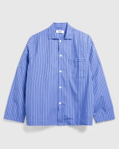 Tekla Poplin Pyjamas Shirt Boro Stripes- Underwear And Loungewear