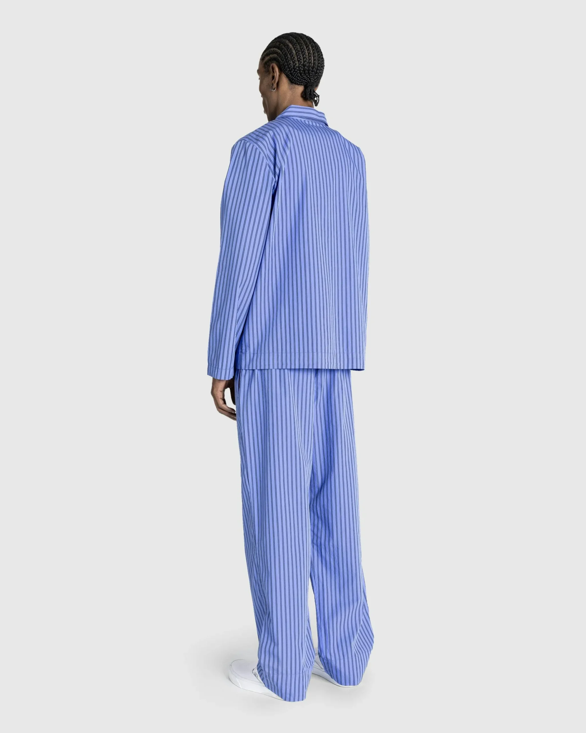 Tekla Poplin Pyjamas Shirt Boro Stripes- Underwear And Loungewear