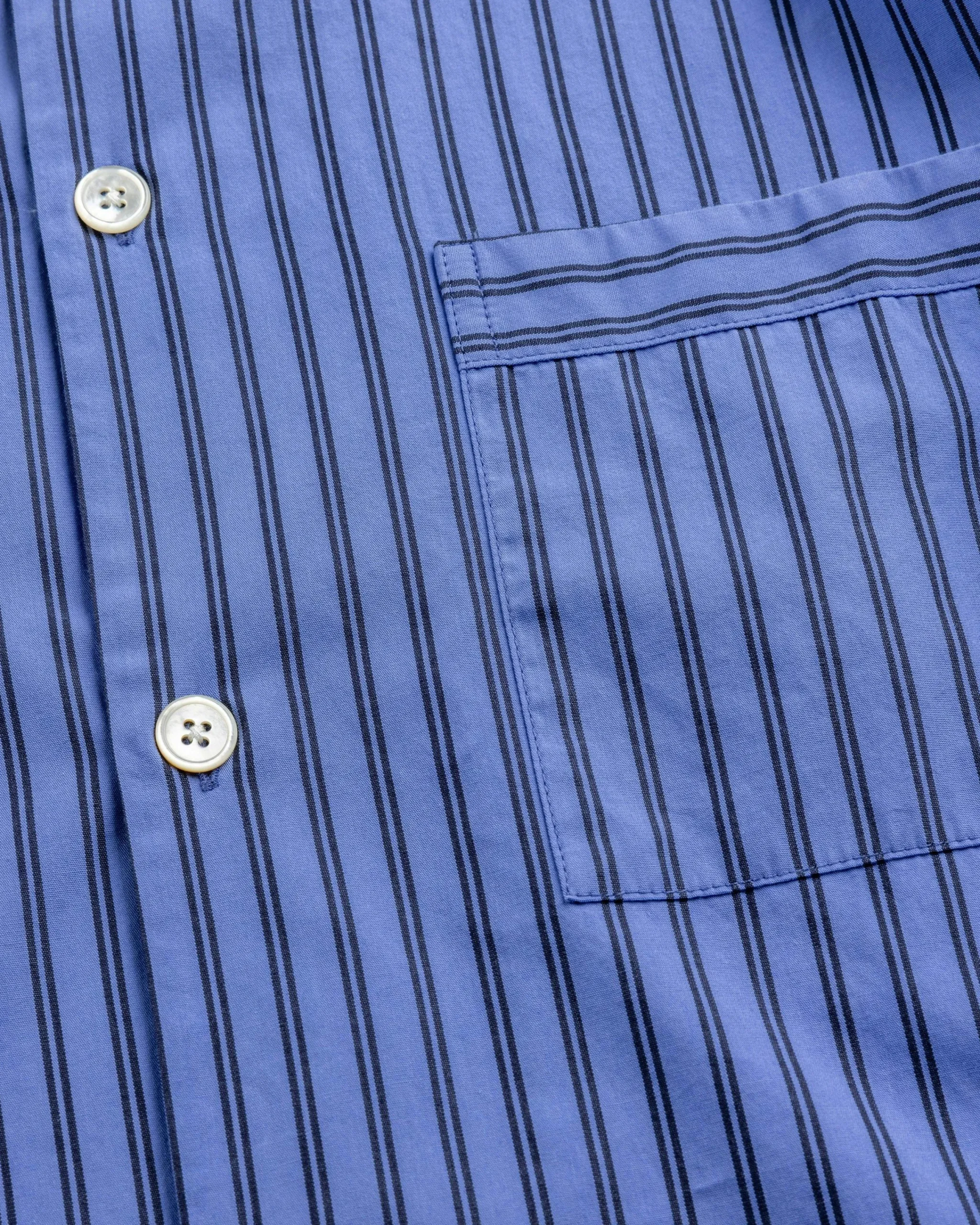 Tekla Poplin Pyjamas Shirt Boro Stripes- Underwear And Loungewear