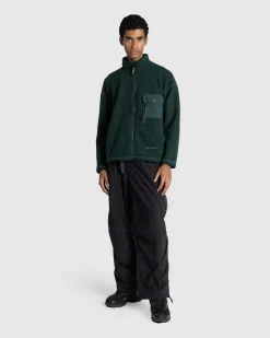 And Wander Re Wool JQ Stand Zip- Outerwear
