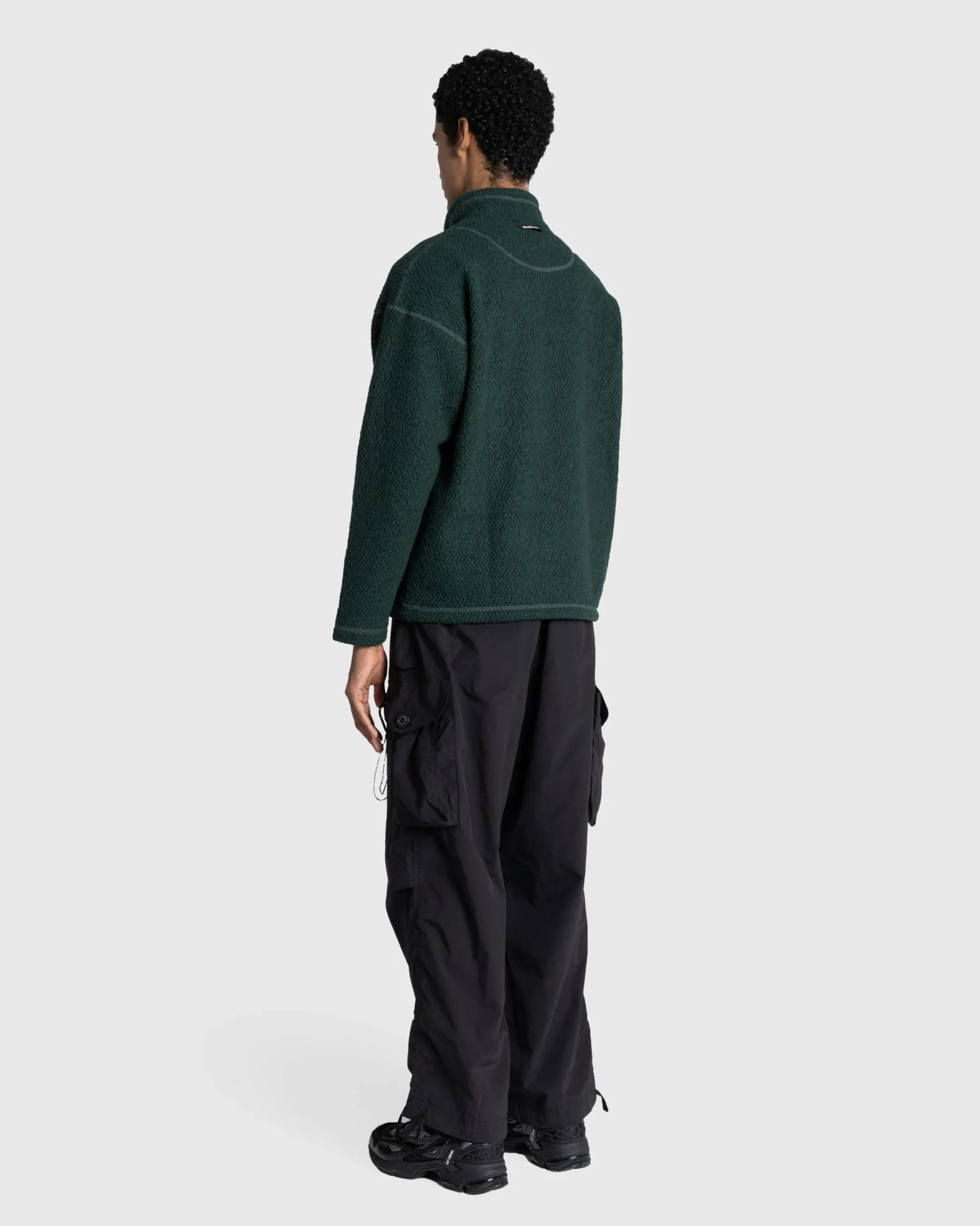 And Wander Re Wool JQ Stand Zip- Outerwear