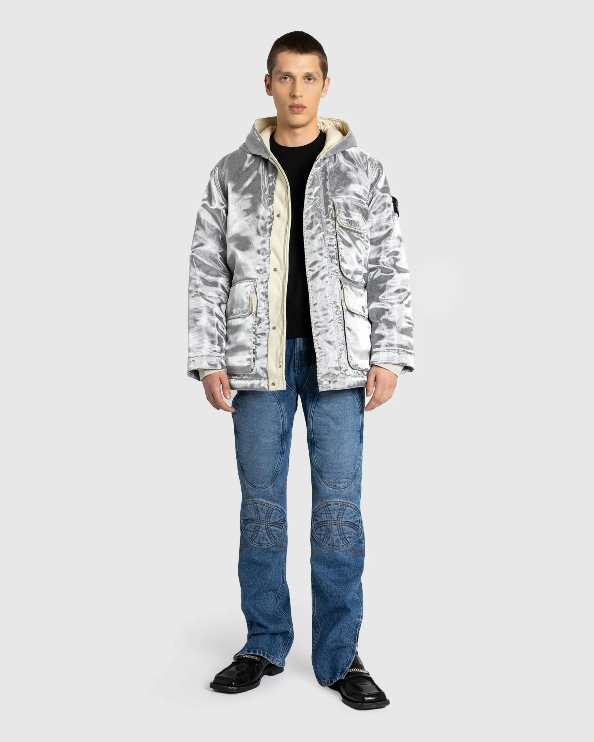 Stone Island Real Down Jacket- Outerwear