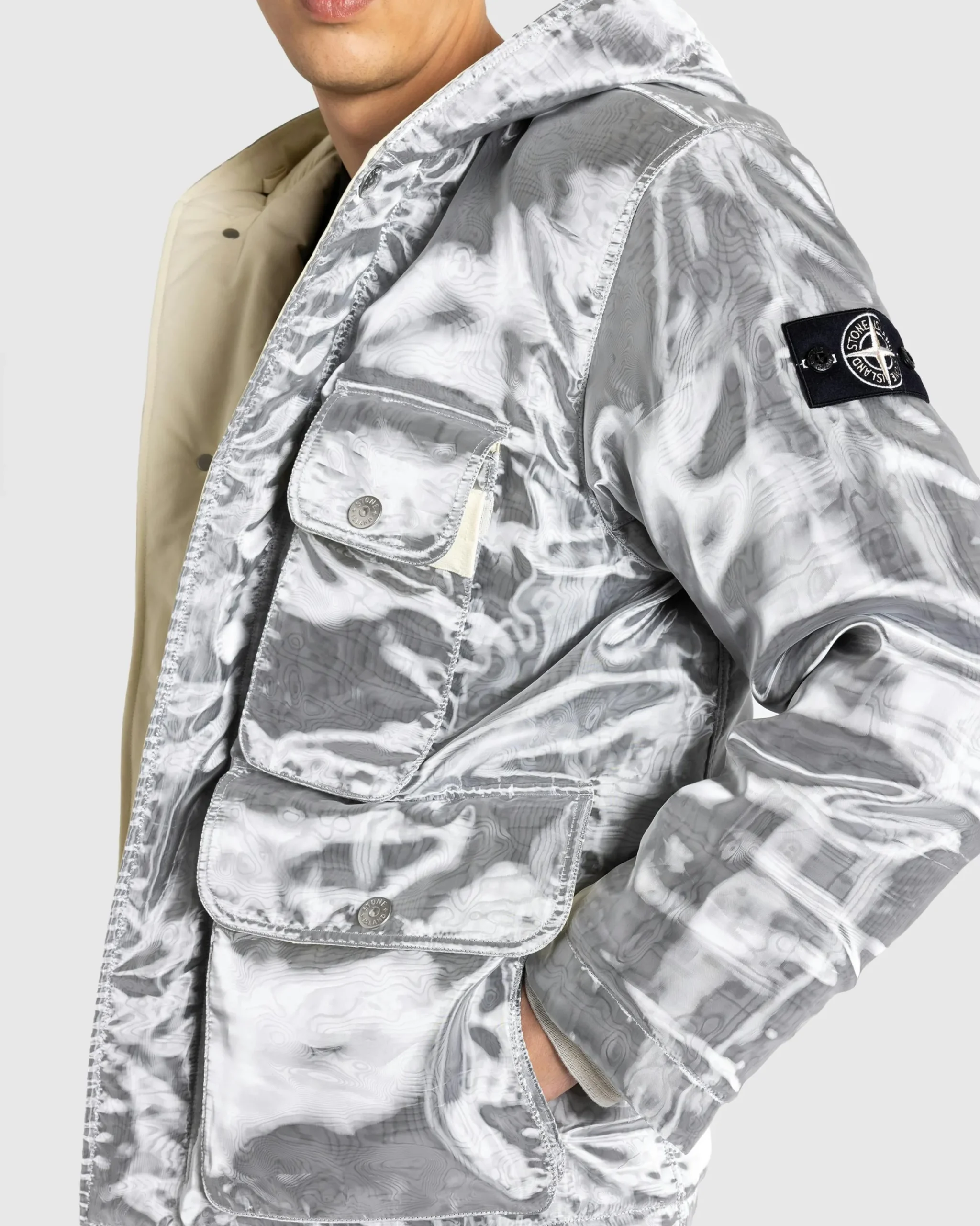 Stone Island Real Down Jacket- Outerwear