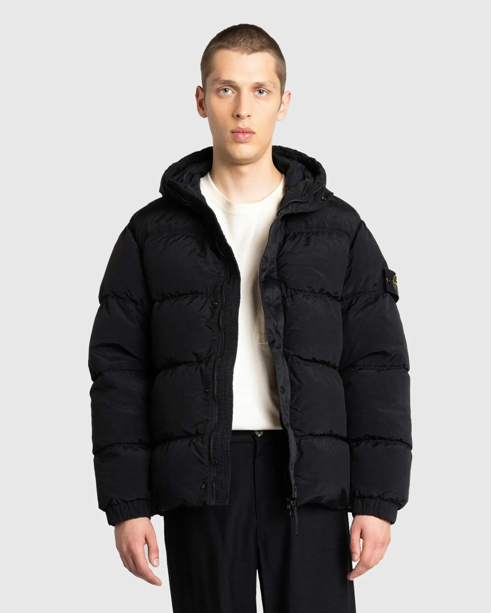 Stone Island Real Down Jacket- Outerwear