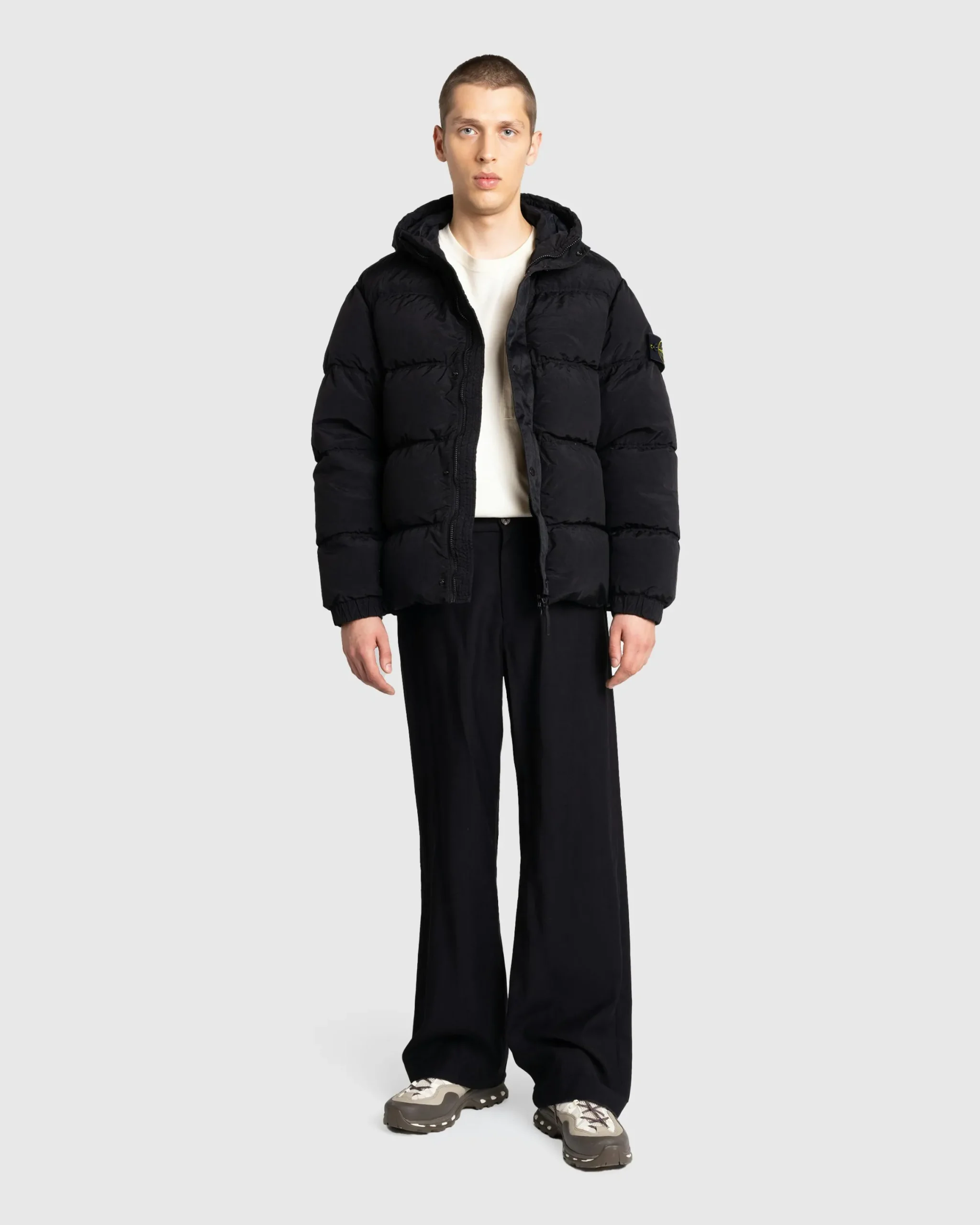 Stone Island Real Down Jacket- Outerwear