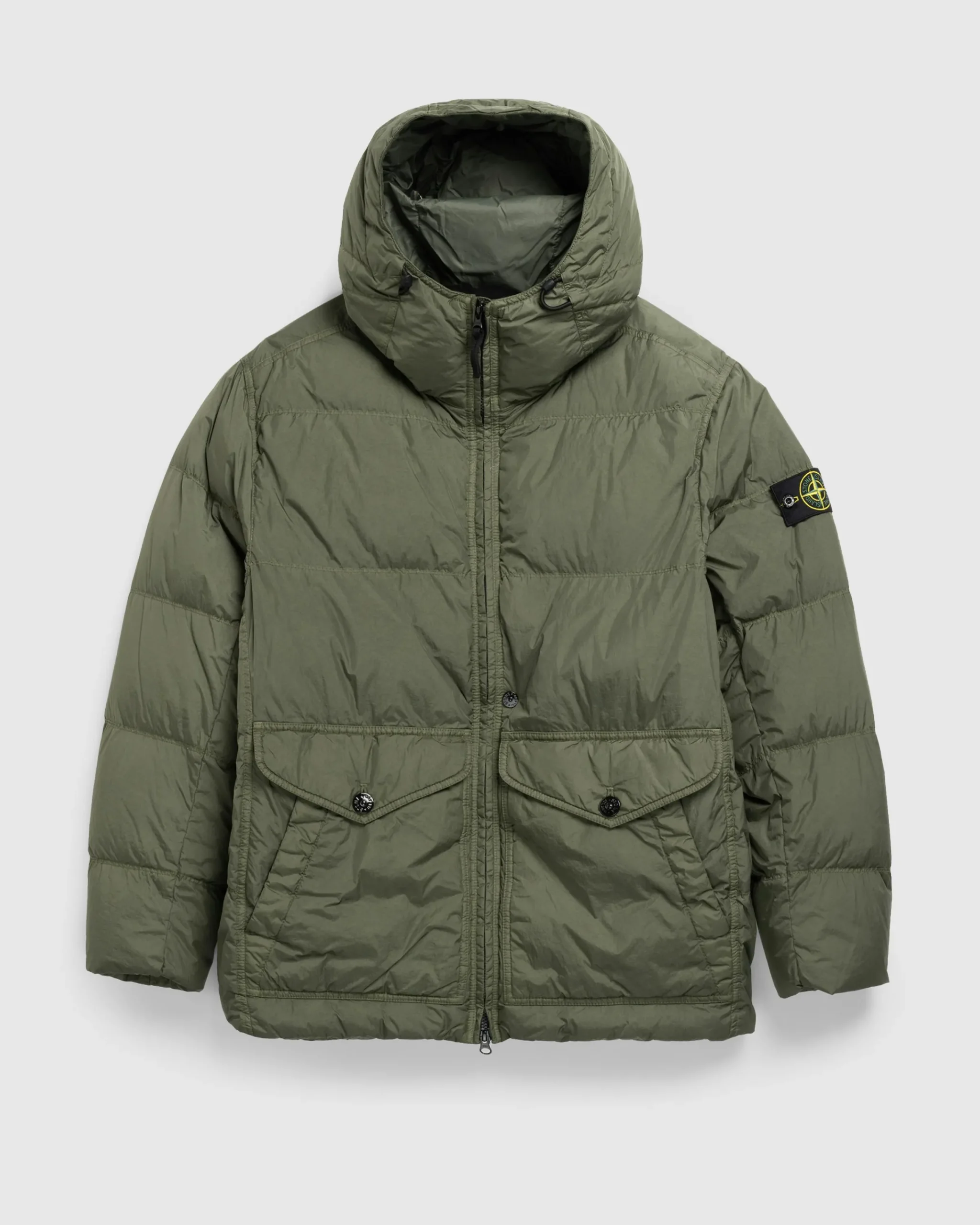 Stone Island Real Down Jacket- Outerwear