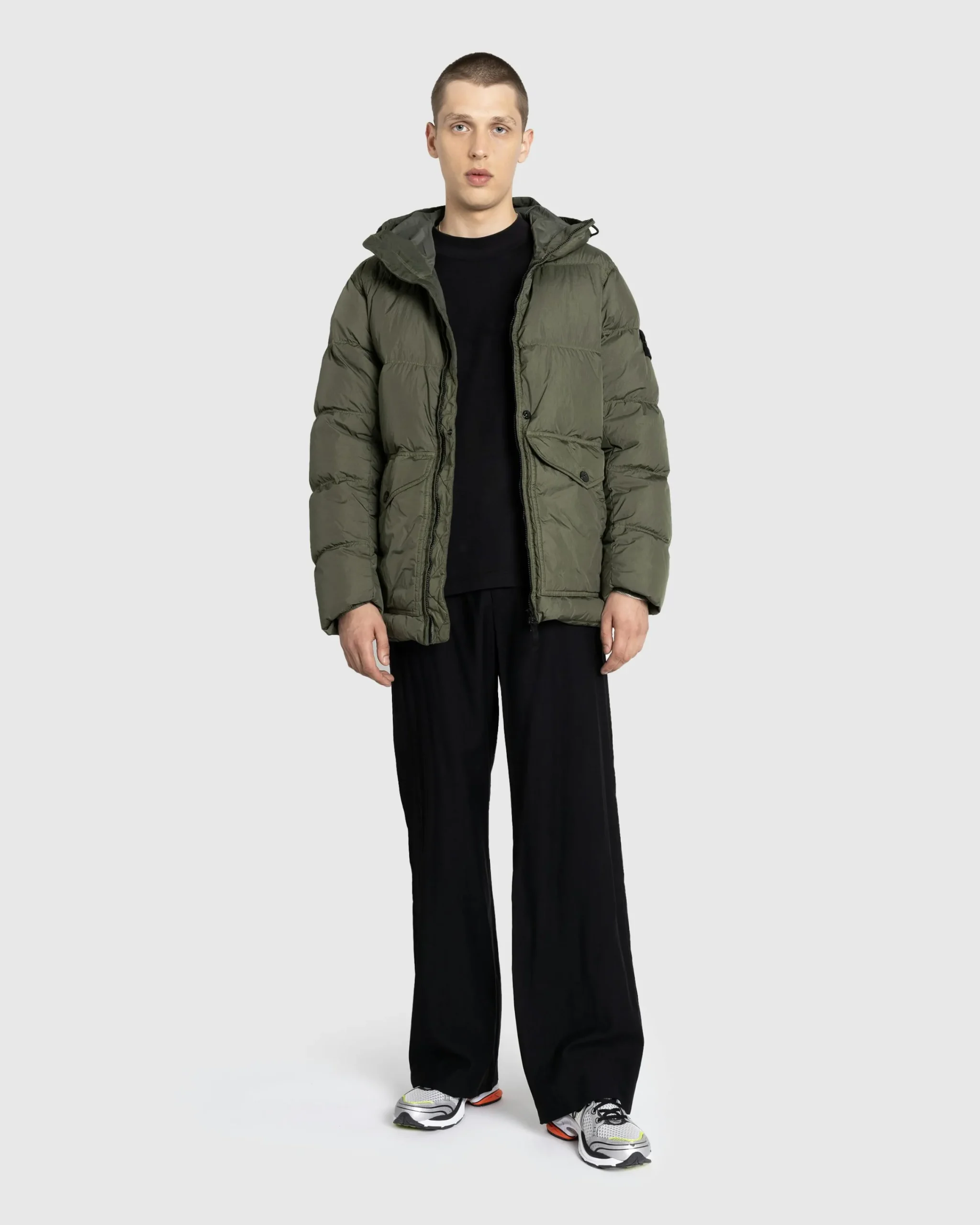 Stone Island Real Down Jacket- Outerwear