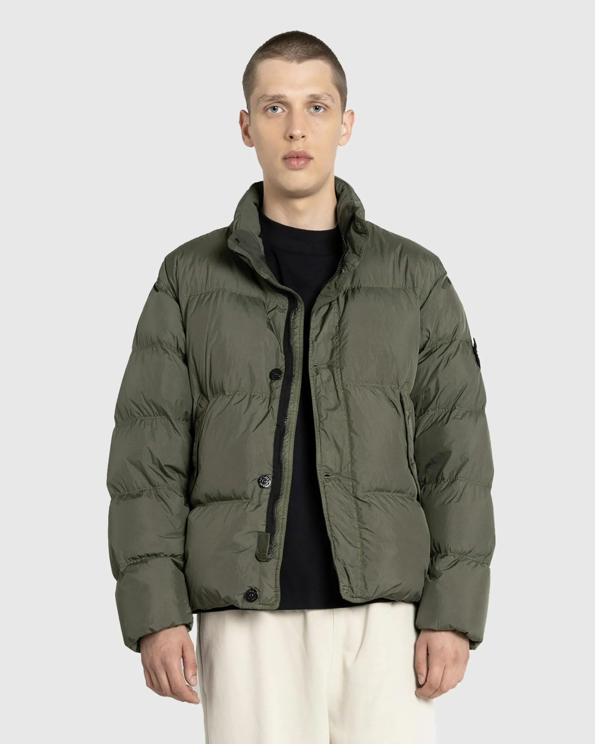 Stone Island Real Down Jacket- Outerwear