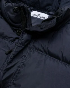 Stone Island Real Down Jacket Navy Blue- Outerwear