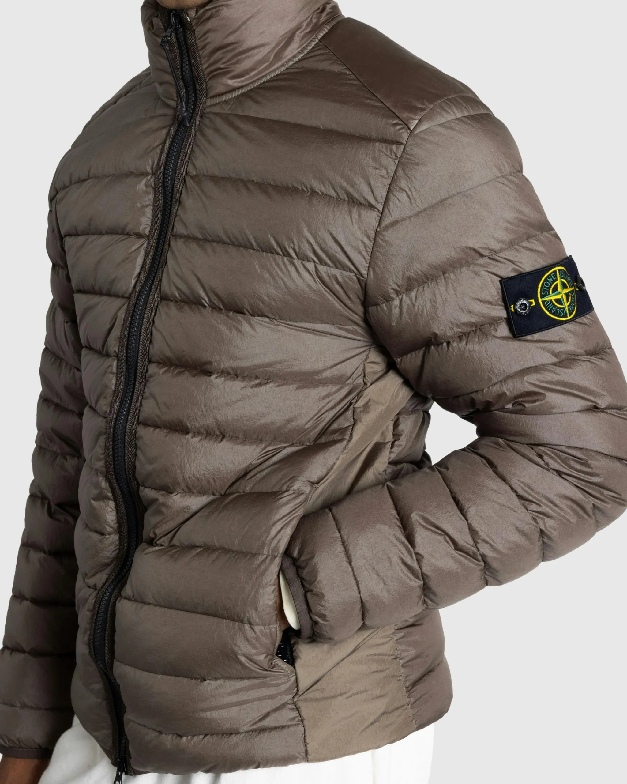 Stone Island Real Down Jacket- Outerwear